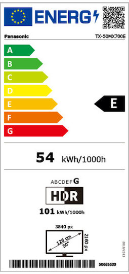 Panasonic Smart Television 50" 4K UHD LED TX-50MX700E HDR (2023) view 5