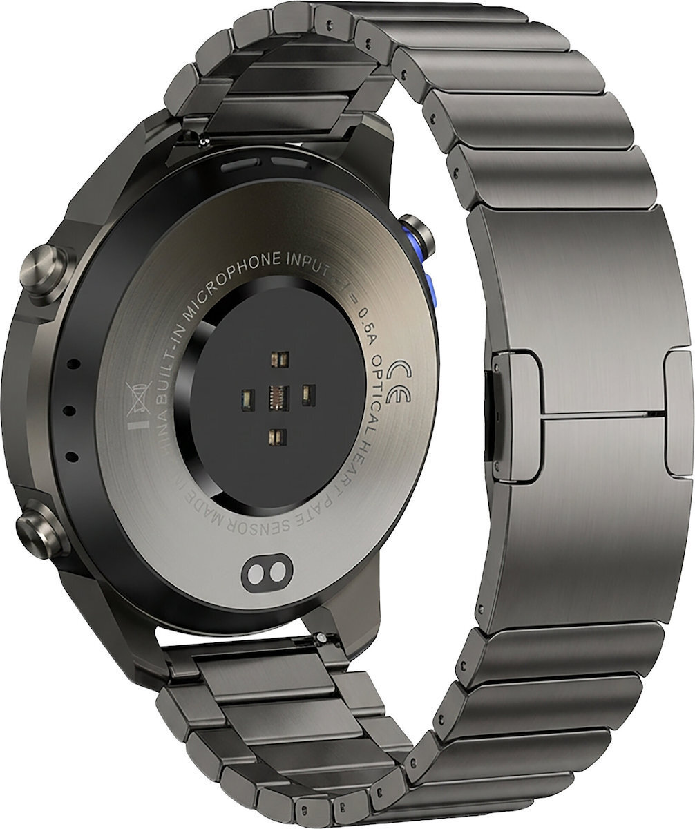 Luna Veles 52mm Waterproof Smartwatch with Heart Rate Monitor Steel view 3