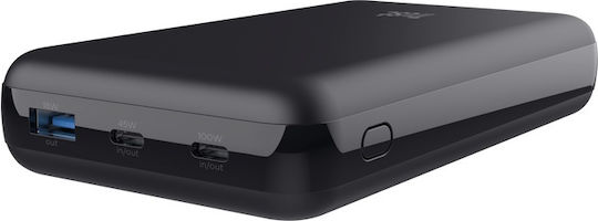 Trust Laro Power Bank 20000mAh 100W with USB-A Port and 2 USB-C Ports Power Delivery / Quick Charge 3.0 Black view 5