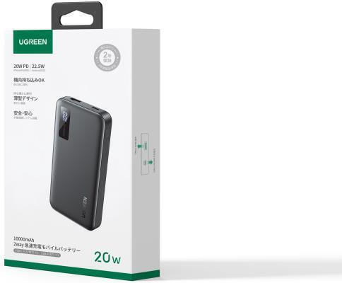 Ugreen PB311 Power Bank 10000mAh 20W Power Delivery / Quick Charge 3.0 Black view 5