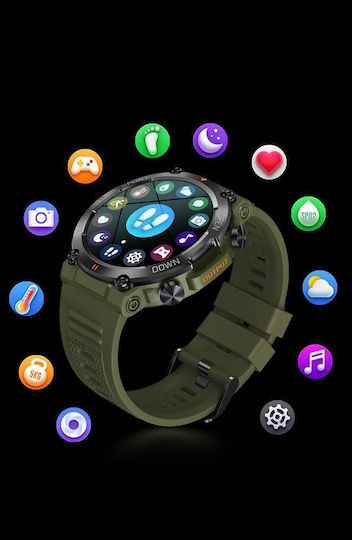 Gravity GT7-1 Pro 47mm Smartwatch with Heart Rate Monitor (Multicolour) vue 8