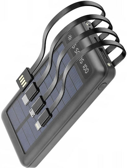 Andowl Solar Power Bank 12000mAh Black view 2
