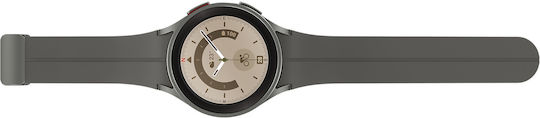 Samsung Galaxy Watch5 Pro Titanium 45mm Waterproof with Heart Rate Monitor (Gray) view 5