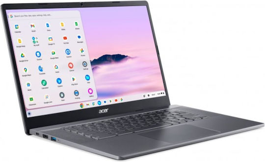 Acer Chromebook Plus CB515-2H-55JL 15.6" IPS FHD (i5-1235U/8GB/512GB SSD/Chrome OS) Steel Gray (US Keyboard) vista 2