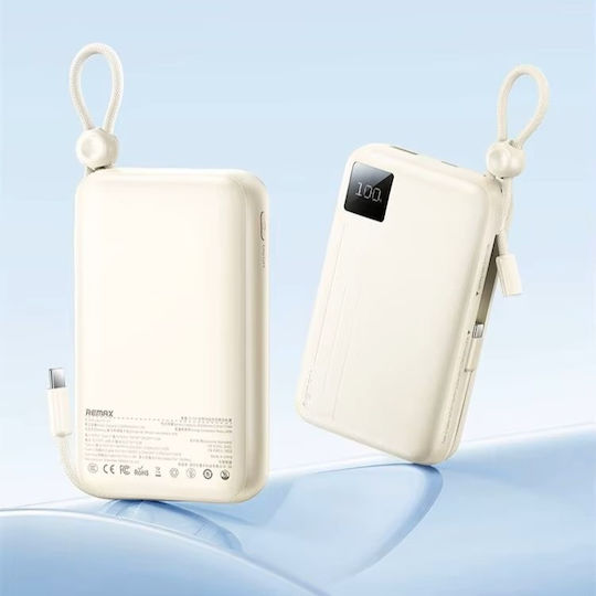 Remax FC-15 Power Bank 20000mAh 22.5W with USB-A Port and USB-C Port White view 3