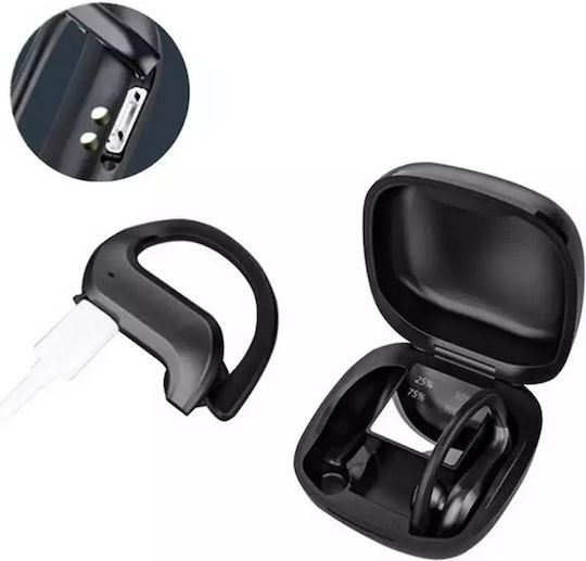 Izoxis 22592 In-ear Bluetooth Handsfree Earphones with Charging Case Black view 6