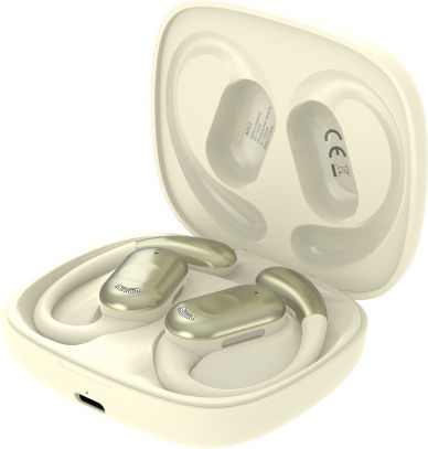 Jager OWS1 In-ear Bluetooth Handsfree Earphones with Charging Case Beige view 1