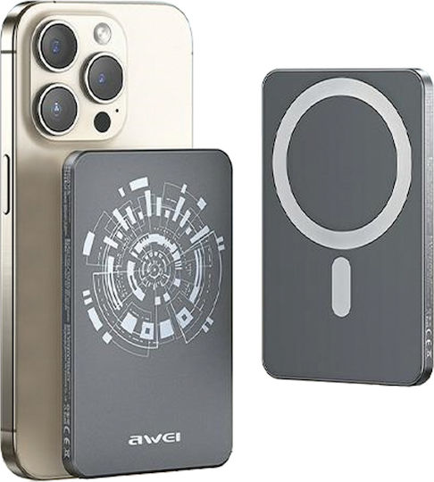 Awei P112K MagSafe Power Bank 5000mAh Gray view 3
