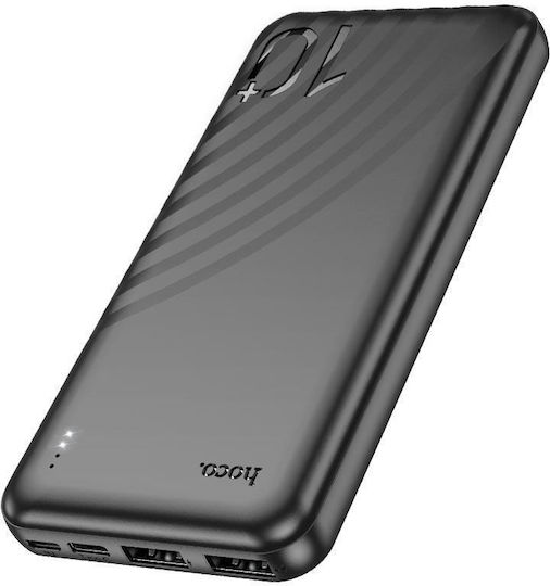 Hoco J123 Power Bank 10000mAh 22.5W with 2 USB-A Ports and 2 USB-C Ports Black