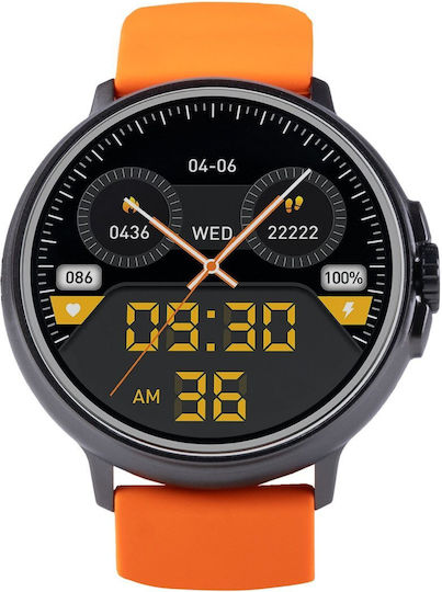 Vivax Life PRO2 Aluminium Smartwatch with Heart Rate Monitor (Orange) view 6