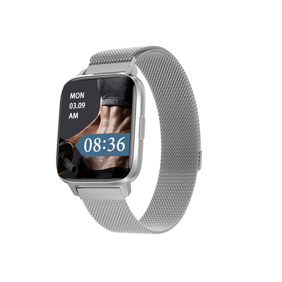 MaX FiT Aluminium Smartwatch with Heart Rate Monitor (Silver) view 6