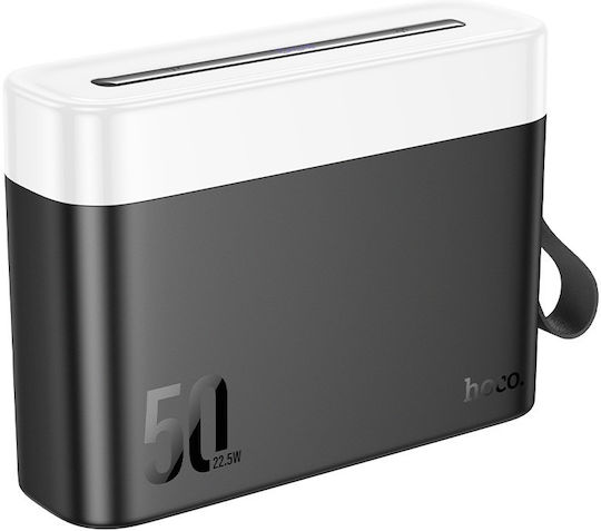 Hoco J94A Masterful Power Bank 50000mAh 22.5W with 2 USB-A Ports and USB-C Port Quick Charge 3.0 Black