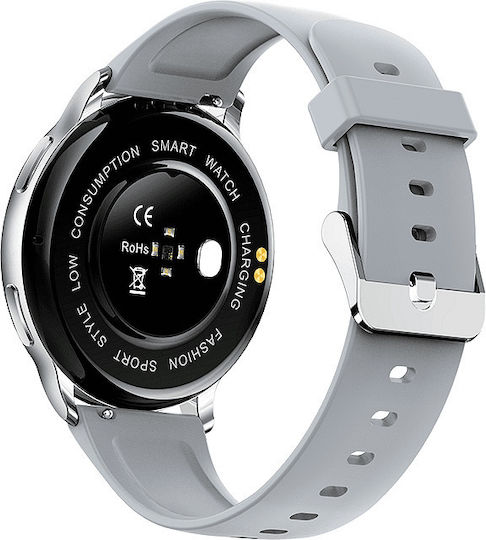 Nubi KM10 Smartwatch with Heart Rate Monitor (Gray) view 2