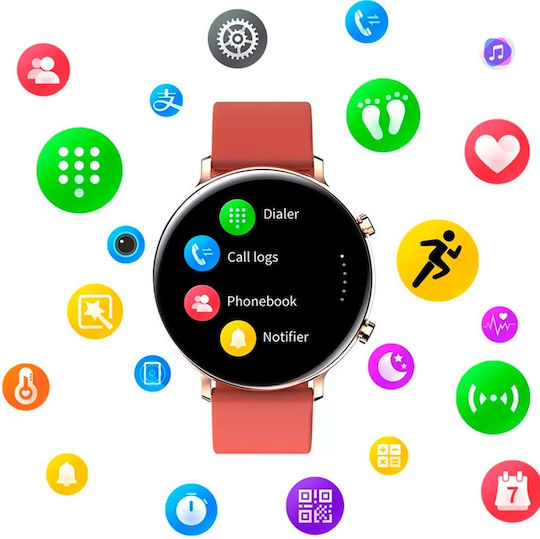 GW33 Pro Smartwatch with Heart Rate Monitor (Pink) view 9