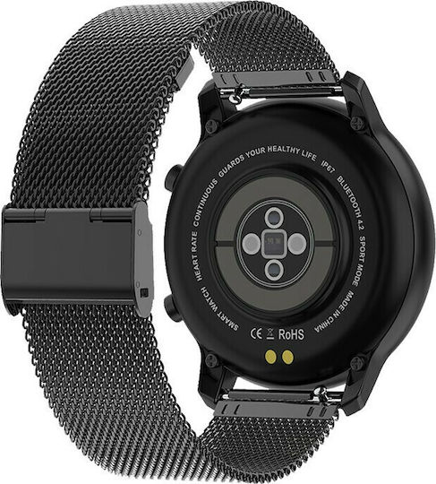 Vogue Astrid 43mm Smartwatch with Heart Rate Monitor (Black) view 5