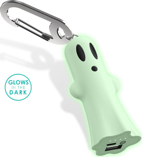 BuQu Ghost Power Bank 2500mAh with USB-A Port White view 3