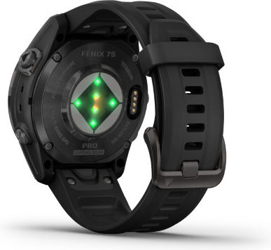 Garmin Fenix 7S Pro Sapphire Solar Stainless Steel 42mm Waterproof Smartwatch with Heart Rate Monitor (Titanium Carbon Gray DLC with Black) view 5