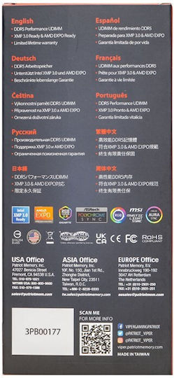 Patriot Viper Venom DDR5 with 1x16GB Module and Speed 6000 for Desktop PVV516G60C30 view 6
