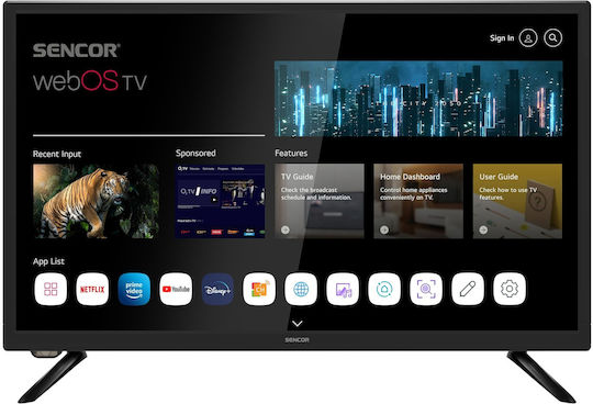 Sencor Smart Television 24" HD Ready LED SLE 24S801TCSB (2022) view 1