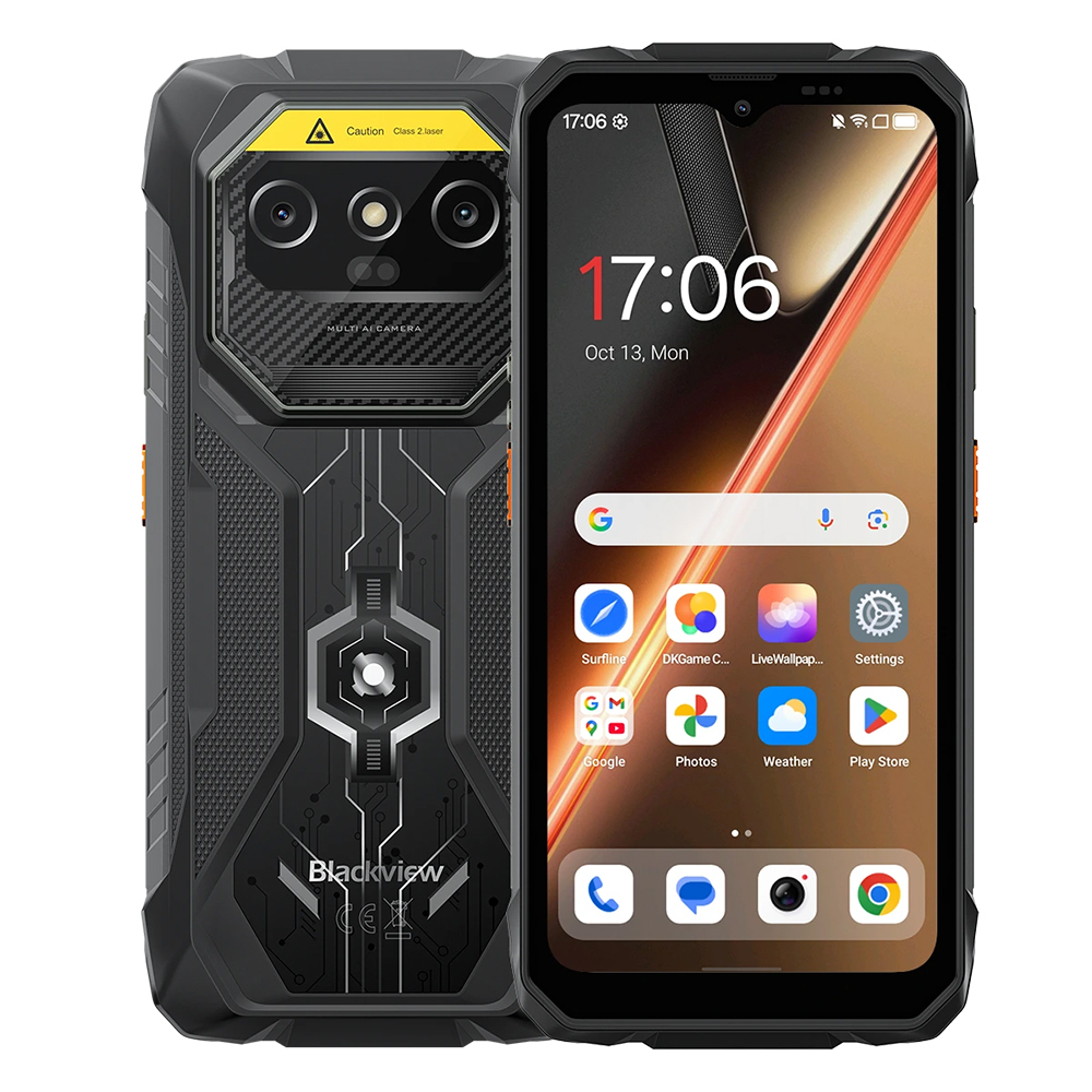 BlackView Rock 1 Pro Dual SIM (8GB/256GB) Resistant Smartphone Black view 1
