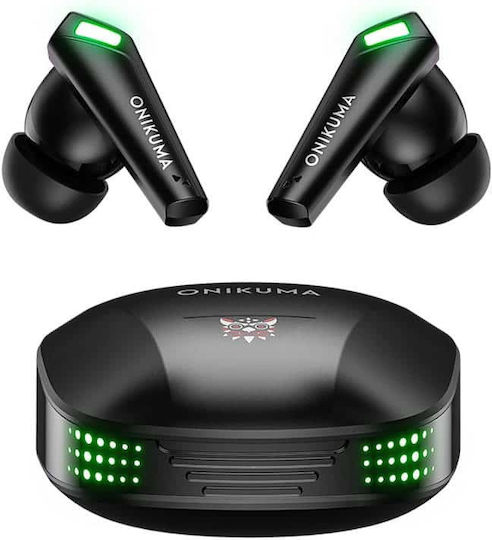 Onikuma T308 In-ear Bluetooth Handsfree Earphones with Charging Case Black view 2
