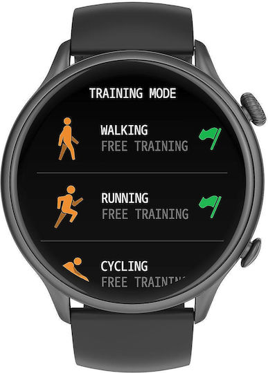 NK28 Smartwatch with Heart Rate Monitor (Black) view 3