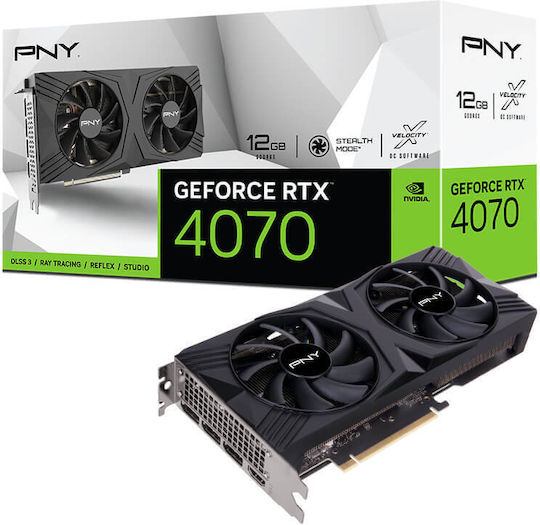 PNY GeForce RTX 4070 12GB GDDR6X Verto Dual Fan Graphics Card