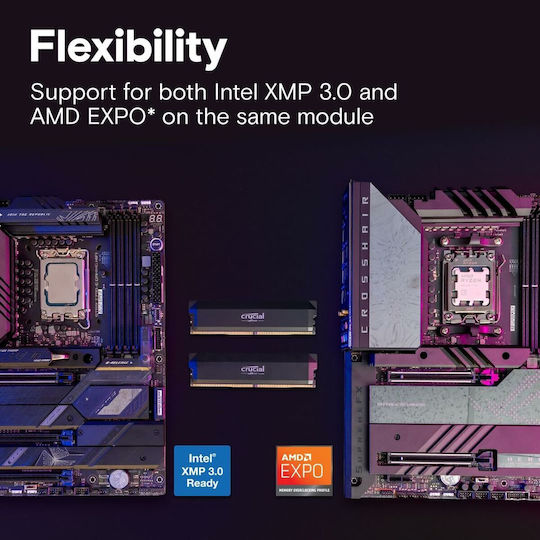 Crucial Pro DDR5 32GB RAM with 2x16GB Modules and Speed 6400 for Desktop CP2K16G64C38U5B view 9