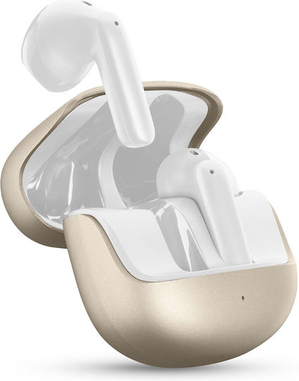 Cellular Line Earbud In-ear Bluetooth Handsfree Headphones with Charging Case Gold view 1