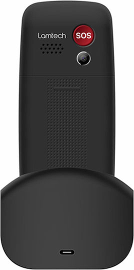 Lamtech Tiny L II with Dock Dual SIM Mobile with Large Buttons Black view 2