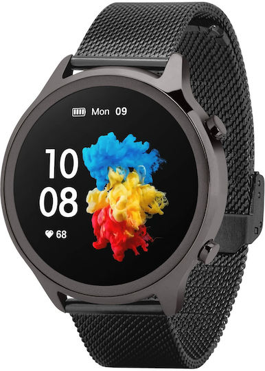 Garett Veronica Smartwatch with Heart Rate Monitor (Black)