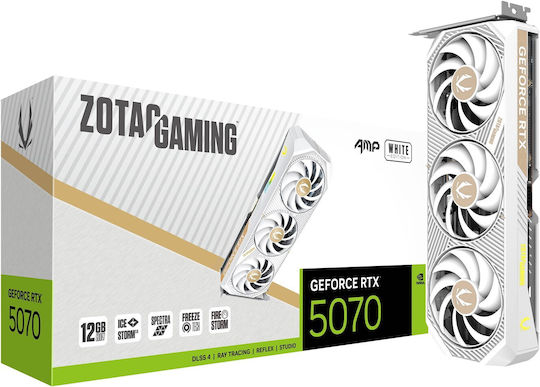 Zotac GeForce RTX 5070 12GB GDDR7 AMP White Edition Graphics Card view 7