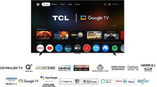 TCL Smart Television 98" 4K UHD Mini LED 98C765 HDR (2024) view 2