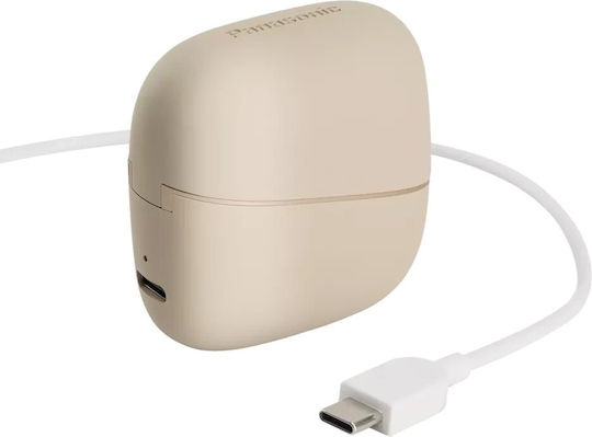 Panasonic RB-F10 Open Ear Bluetooth Handsfree Earphones with Sweat Resistance and Charging Case Beige vue 5