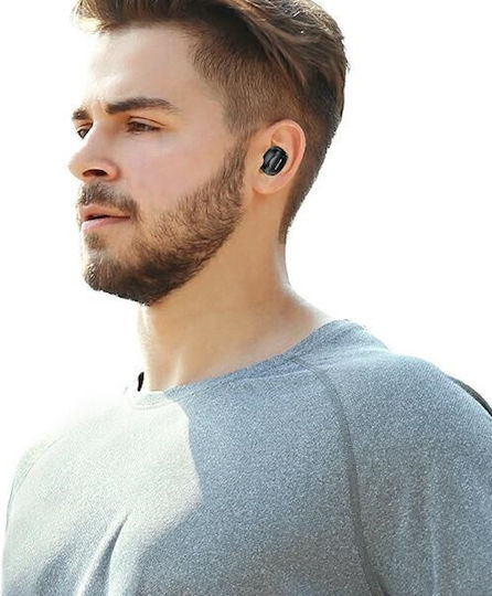 Awei T13 Pro In-ear Bluetooth Handsfree Earphones with Sweat Resistance and Charging Case Black vue 4