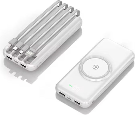 Powerbank Wireless Charging Built-in Connectors 18000mAh Ansicht 3