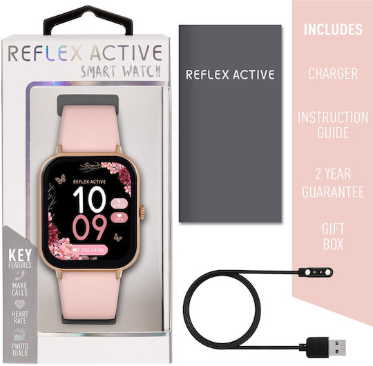 Reflex Active Series 23 Smartwatch with Heart Rate Monitor (Pink Rose Gold Plated) view 5