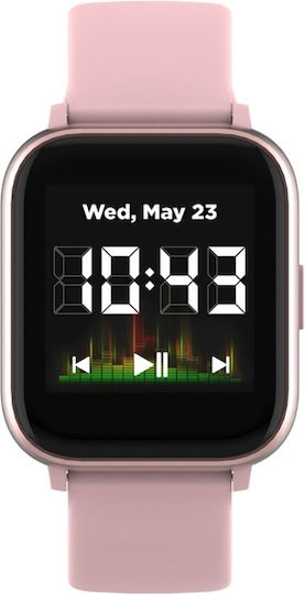 Canyon SW-78 Aluminium Waterproof Smartwatch with Heart Rate Monitor (Pink) view 1